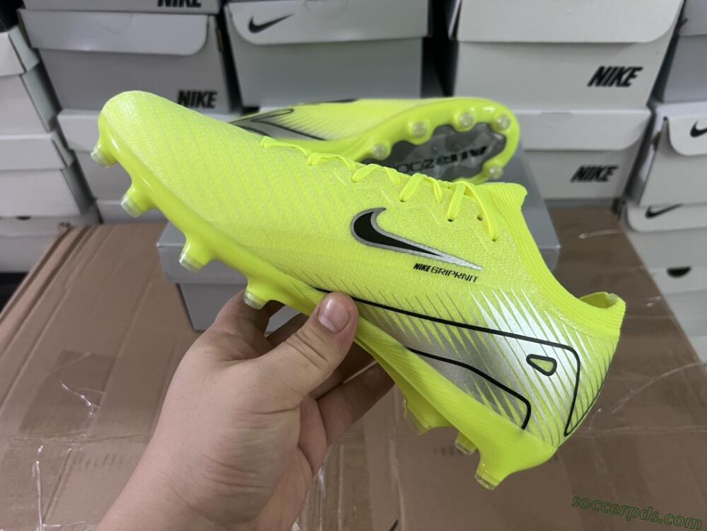 Nike Air Zoom Mercurial Vapor 16 Elite AG Low-Tops Football Boots - Yellow/Silver/Black