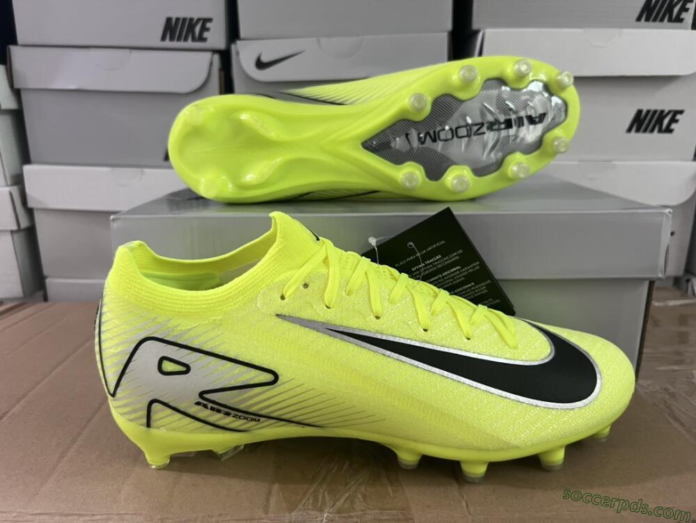 Nike Air Zoom Mercurial Vapor 16 Elite AG Low-Tops Football Boots - Yellow/Silver/Black