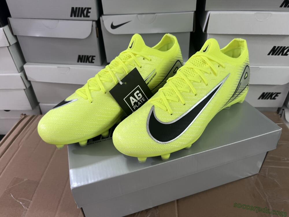 Nike Air Zoom Mercurial Vapor 16 Elite AG Low-Tops Football Boots - Yellow/Silver/Black
