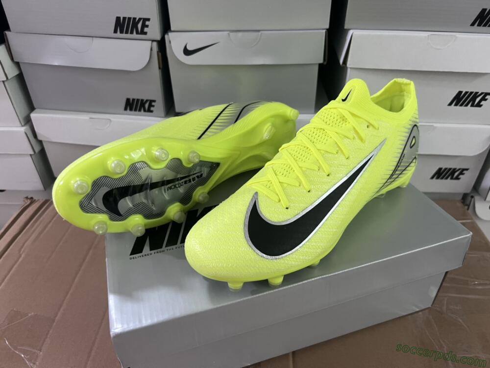 Nike Air Zoom Mercurial Vapor 16 Elite AG Low-Tops Football Boots - Yellow/Silver/Black