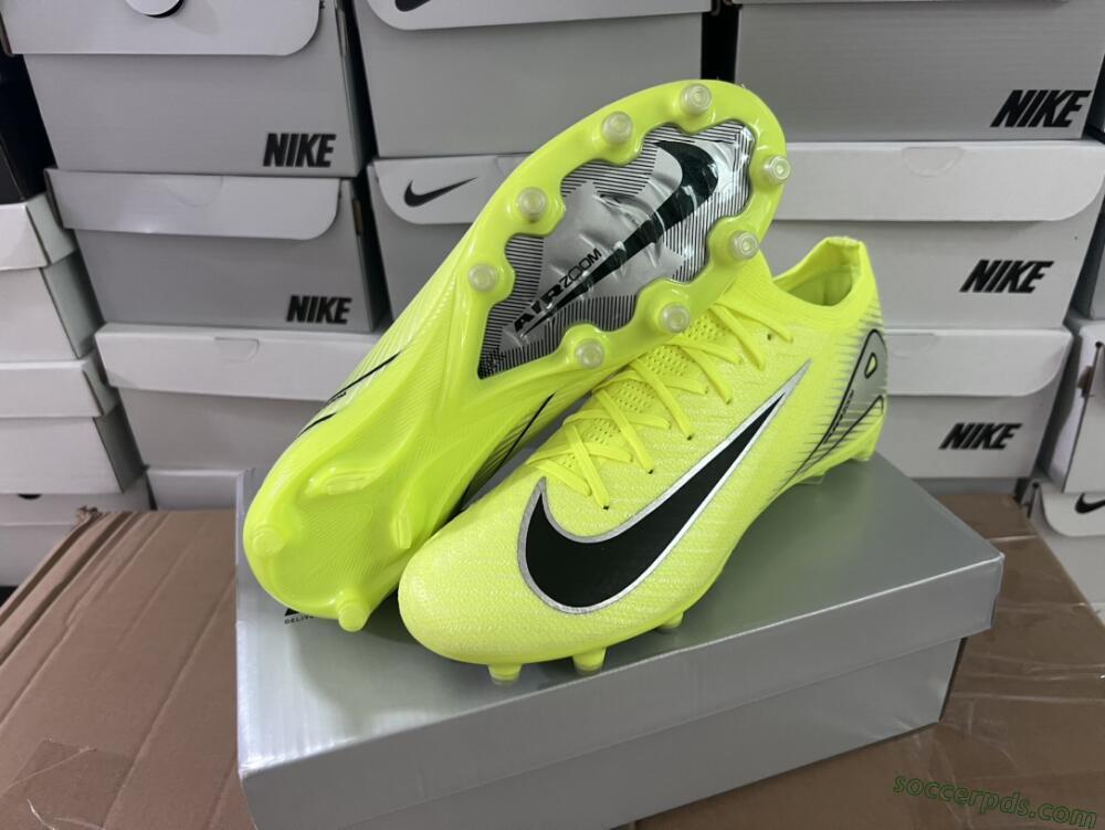 Nike Air Zoom Mercurial Vapor 16 Elite AG Low-Tops Football Boots - Yellow/Silver/Black
