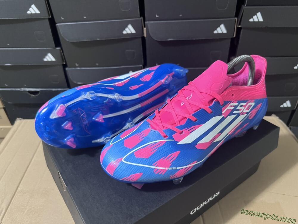 Adidas F50 Elite FG Low-Tops Football Boots - Blue/Red/White