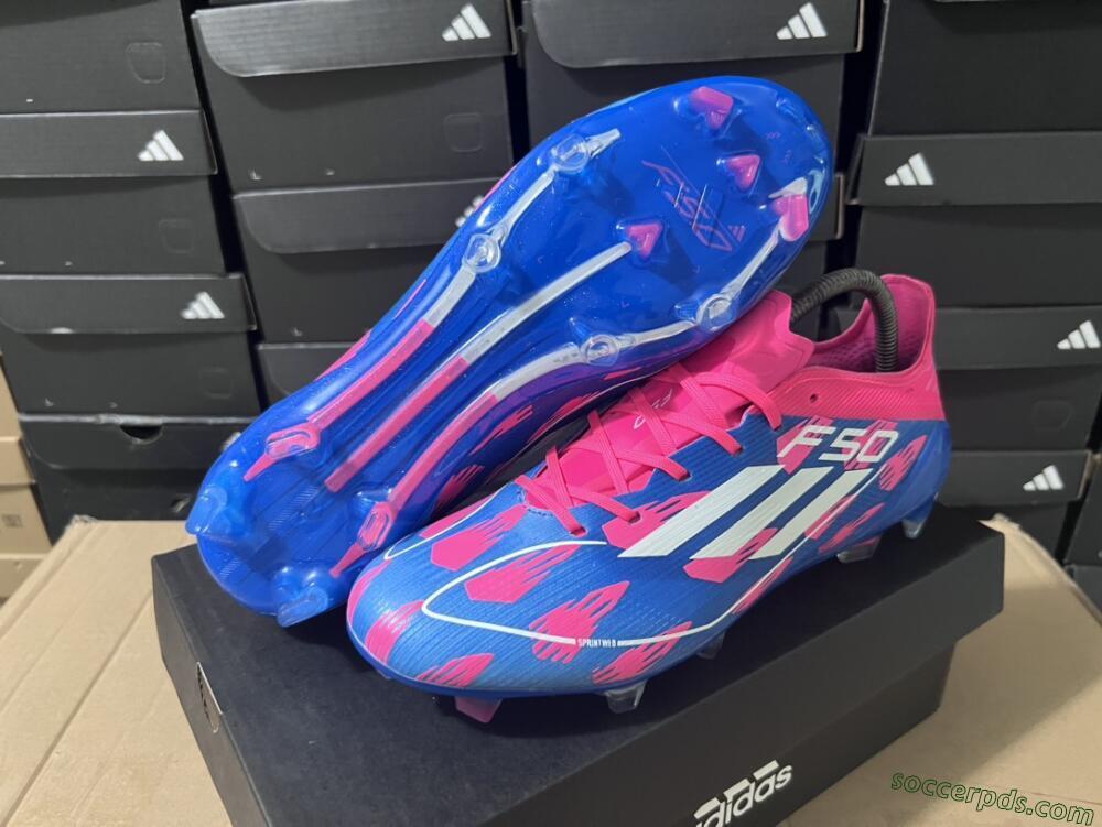 Adidas F50 Elite FG Low-Tops Football Boots - Blue/Red/White