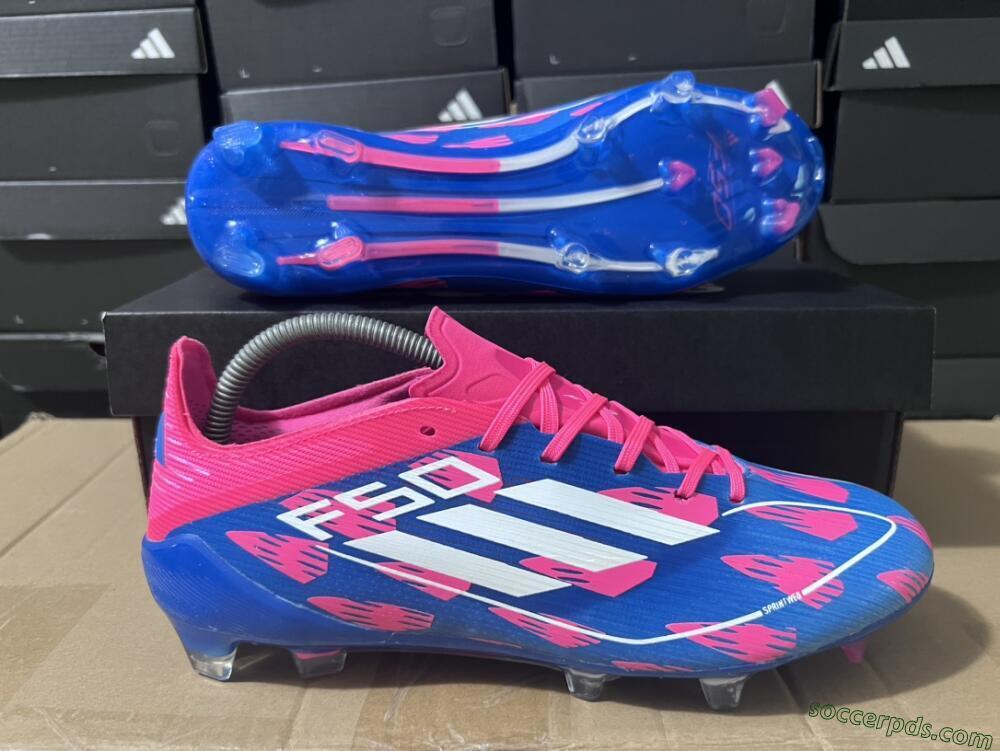 Adidas F50 Elite FG Low-Tops Football Boots - Blue/Red/White