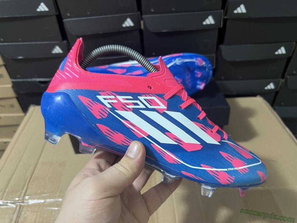 Adidas F50 Elite FG Low-Tops Football Boots - Blue/Red/White