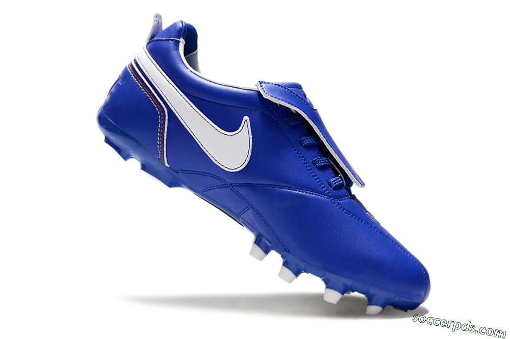 Ronaldo x Nike Tiempo Legend R10 Elite FG Low-Tops Football Boots - Bule/White 4