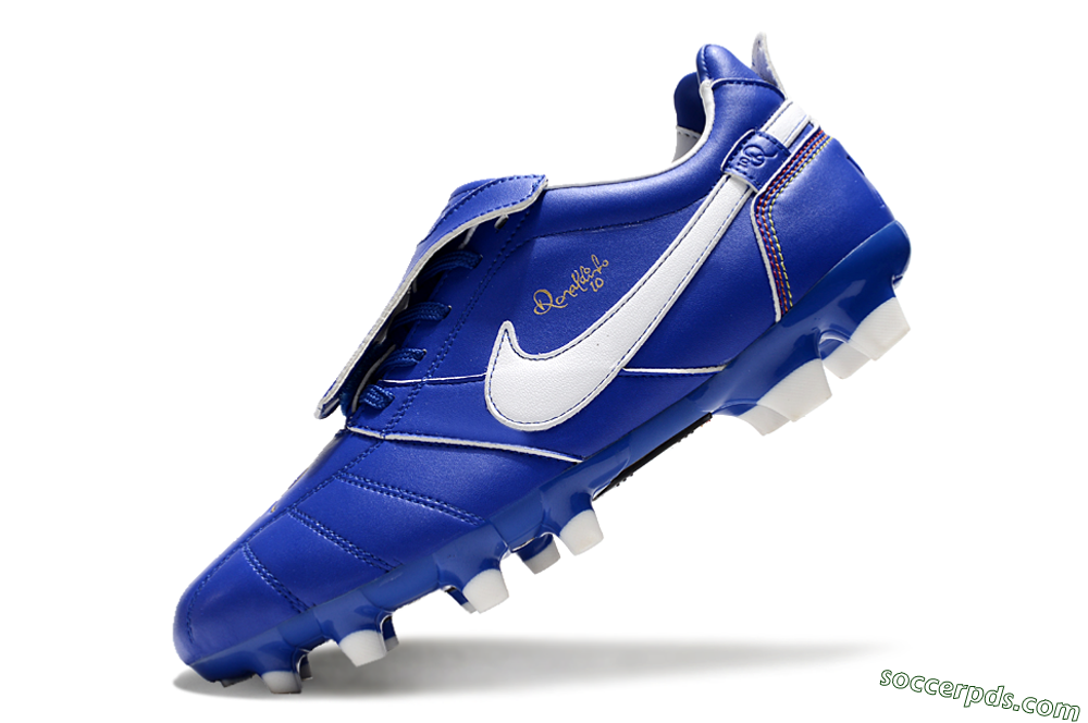 Ronaldo x Nike Tiempo Legend R10 Elite FG Low-Tops Football Boots - Bule/White 5