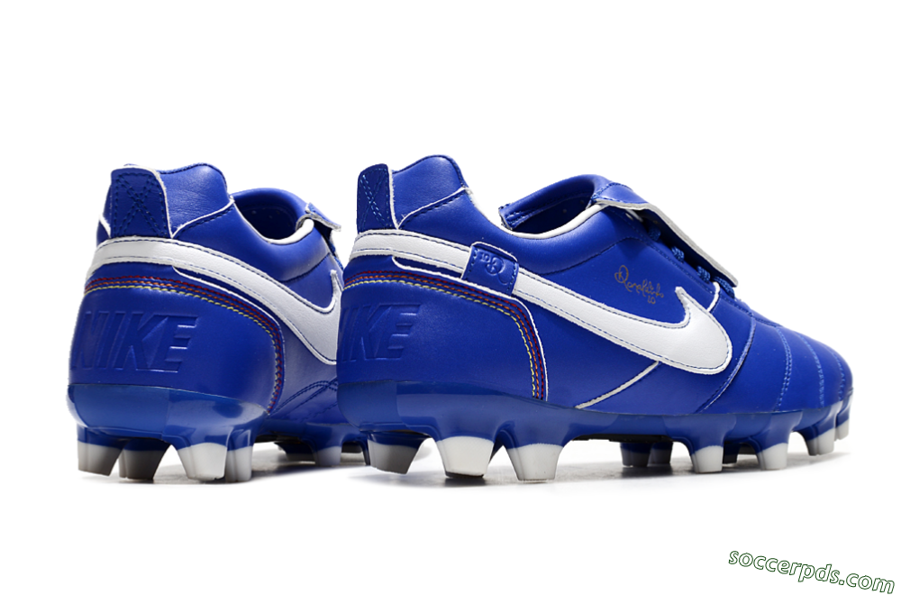 Ronaldo x Nike Tiempo Legend R10 Elite FG Low-Tops Football Boots - Bule/White 6