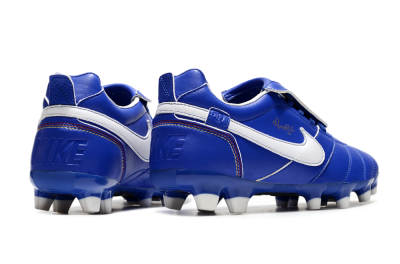 Ronaldo x Nike Tiempo Legend R10 Elite FG Low-Tops Football Boots - Bule/White