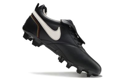 Ronaldo x Nike Tiempo Legend R10 Elite FG Low-Tops Football Boots - Black/White