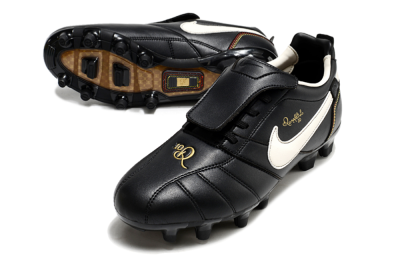 Ronaldo x Nike Tiempo Legend R10 Elite FG Low-Tops Football Boots - Black/White