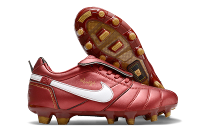 Ronaldo x Nike Tiempo Legend R10 Elite FG Low-Tops Football Boots - Red/White