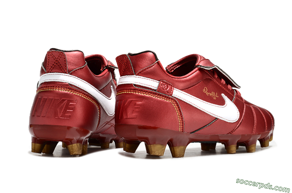 Ronaldo x Nike Tiempo Legend R10 Elite FG Low-Tops Football Boots - Red/White 6