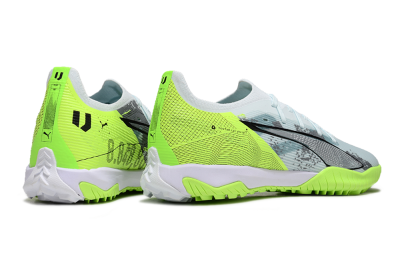 Puma Ultra 5 Ultimate TF Low-Tops Football Shoes - Grey/Green/Black