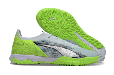 Puma Ultra 5 Ultimate TF Low-Tops Football Shoes - Grey/Green/Black