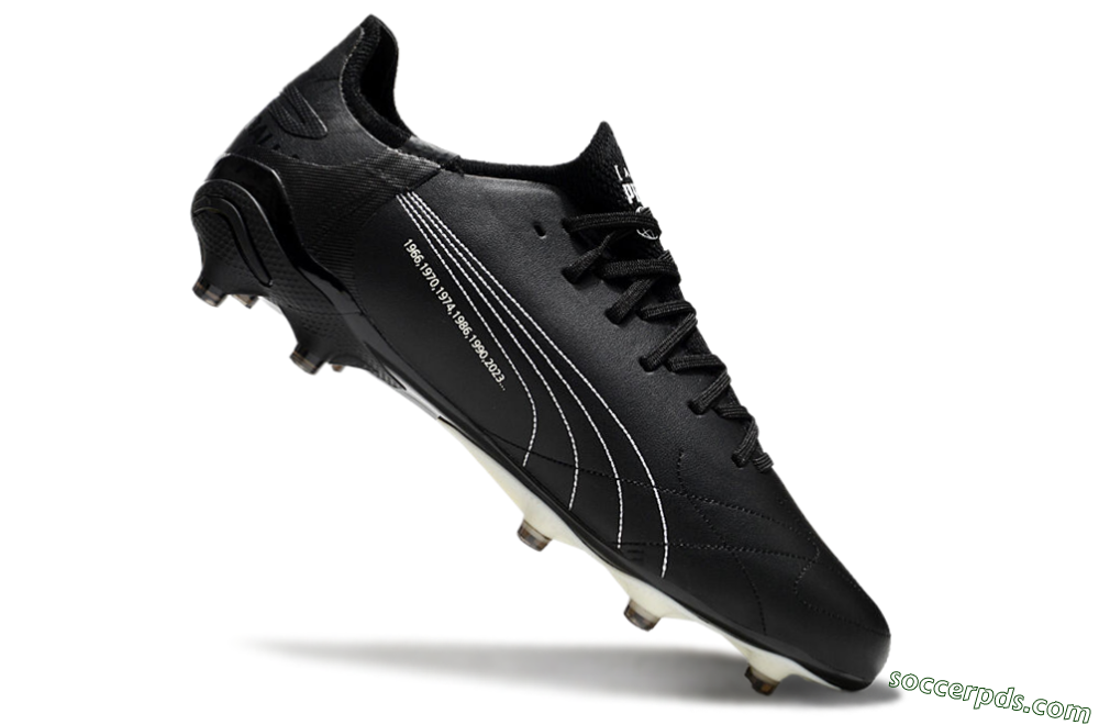 AOF x Puma King Ultimate FG Low-Tops Football Boots - Black/White 4