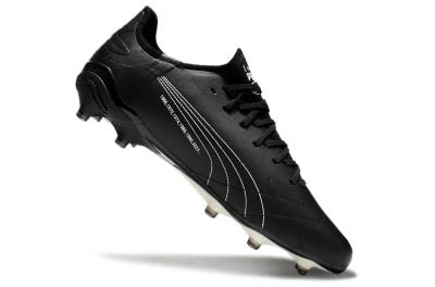 AOF x Puma King Ultimate FG Low-Tops Football Boots - Black/White