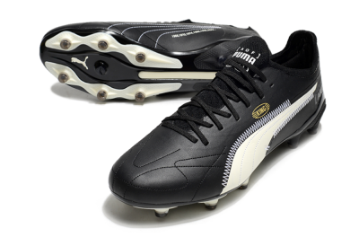AOF x Puma King Ultimate FG Low-Tops Football Boots - Black/White