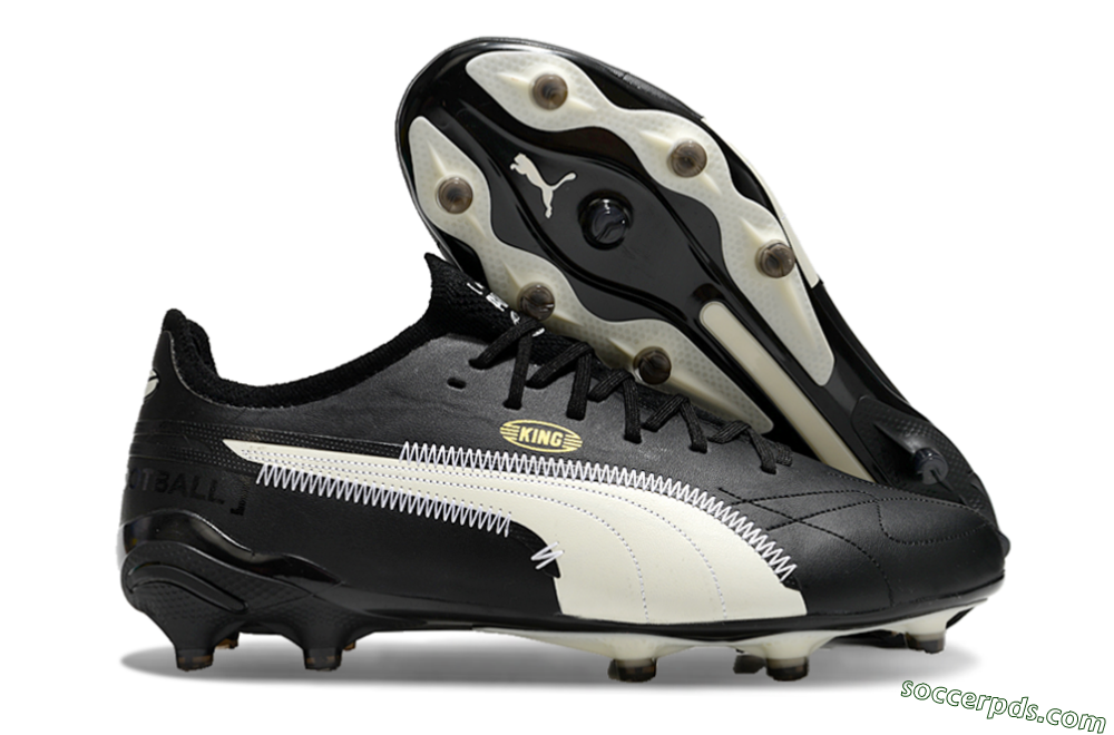 AOF x Puma King Ultimate FG Low-Tops Football Boots - Black/White 1