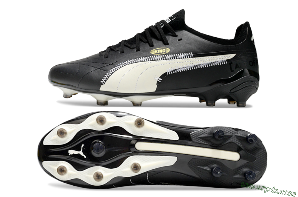 AOF x Puma King Ultimate FG Low-Tops Football Boots - Black/White 0