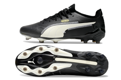 AOF x Puma King Ultimate FG Low-Tops Football Boots - Black/White