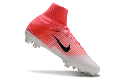 Nike Zoom Mercurial Superfly 5 Elite FG High-Tops Football Boots - Pink/White/Black