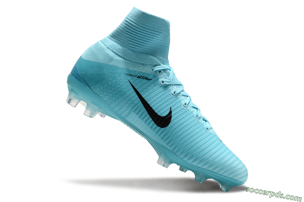 Nike Zoom Mercurial Superfly 5 Elite FG High-Tops Football Boots - Jade/Black 4