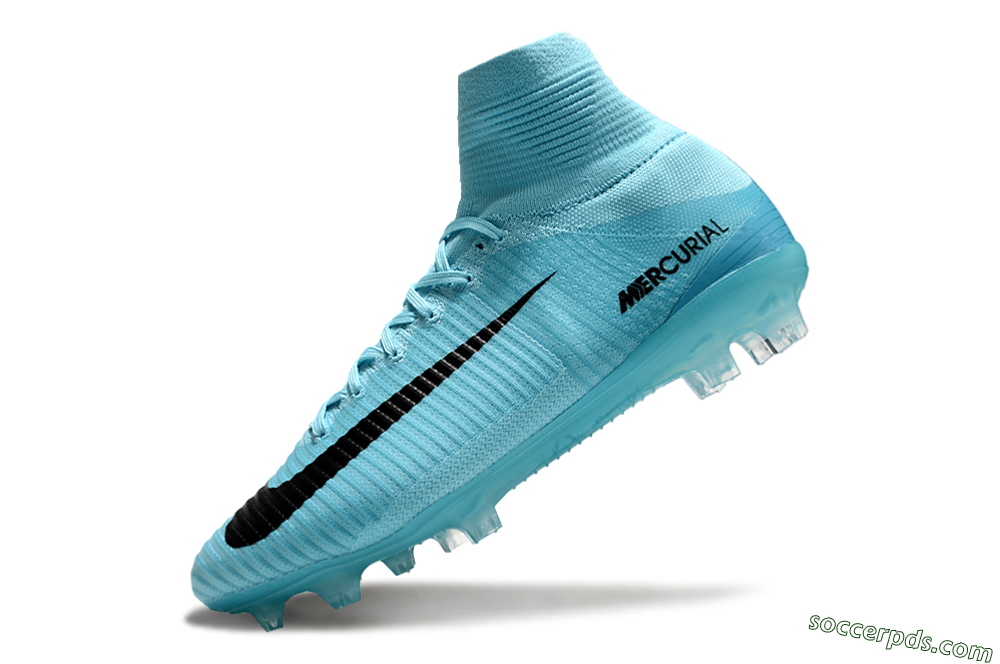 Nike Zoom Mercurial Superfly 5 Elite FG High-Tops Football Boots - Jade/Black 5