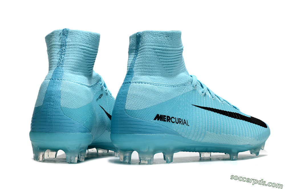 Nike Zoom Mercurial Superfly 5 Elite FG High-Tops Football Boots - Jade/Black 6
