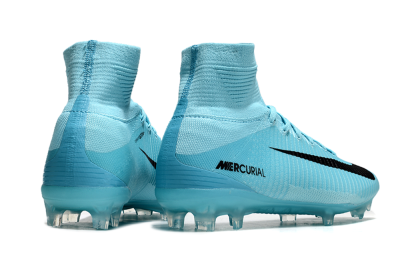Nike Zoom Mercurial Superfly 5 Elite FG High-Tops Football Boots - Jade/Black