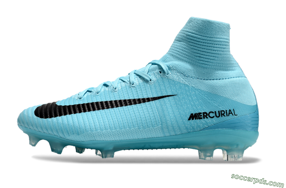 Nike Zoom Mercurial Superfly 5 Elite FG High-Tops Football Boots - Jade/Black 2