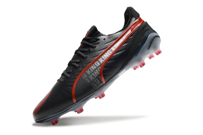 Puma King Ultimate Launch Edition FG Low-Tops Football Boots - Black/Red