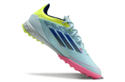 Adidas F50 Pro TF Low-Tops Football Shoes - Jade/Blue/Yellow/Pink
