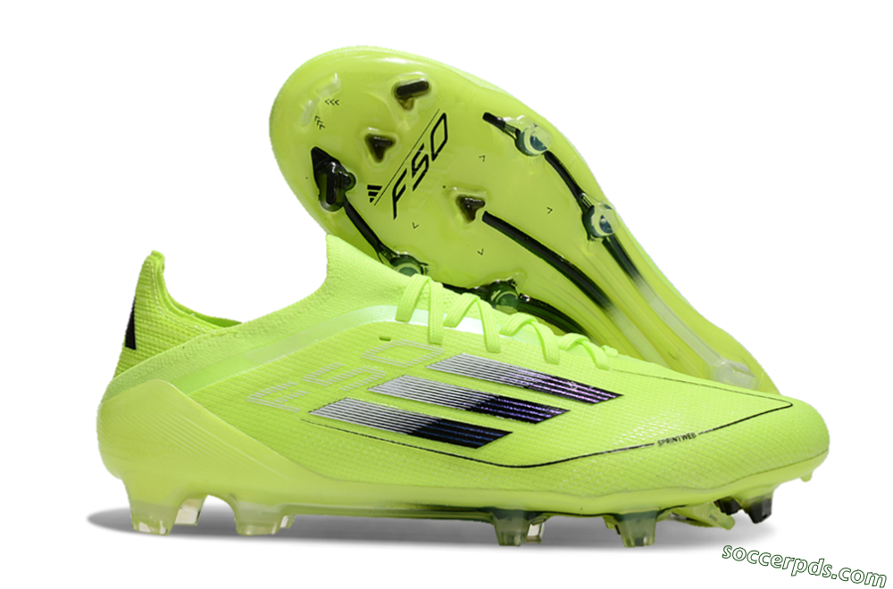 Adidas F50 Elite FG Low-Tops Football Boots - Yellow/Black 1