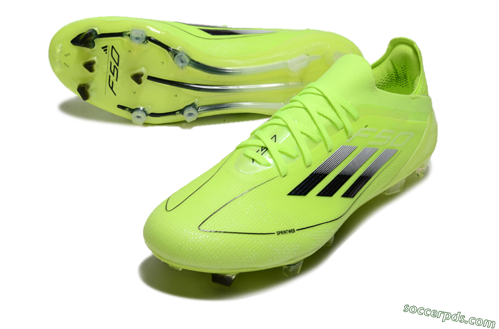 Adidas F50 Elite FG Low-Tops Football Boots - Yellow/Black 3