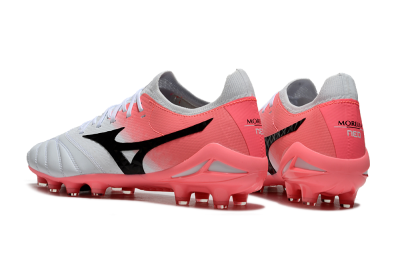 Mizuno Morelia Neo IV Bate FG Low-Tops Football Boots - White/Pink/Black