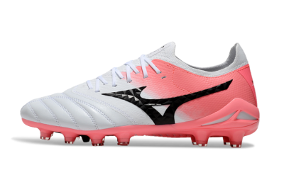 Mizuno Morelia Neo IV Bate FG Low-Tops Football Boots - White/Pink/Black