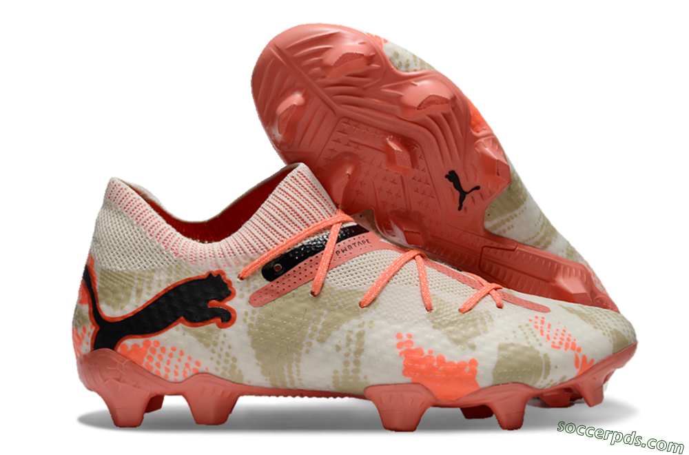 Puma Future 7 Ultimate FG Low-Tops Football Boots - Beige/Black/Brown 1