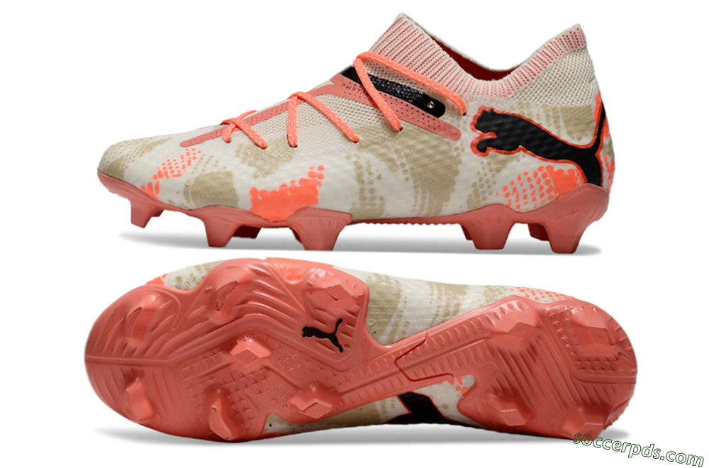 Puma Future 7 Ultimate FG Low-Tops Football Boots - Beige/Black/Brown 0