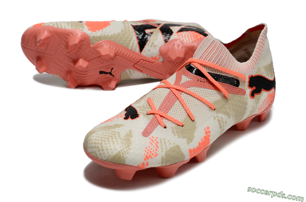 Puma Future 7 Ultimate FG Low-Tops Football Boots - Beige/Black/Brown 3