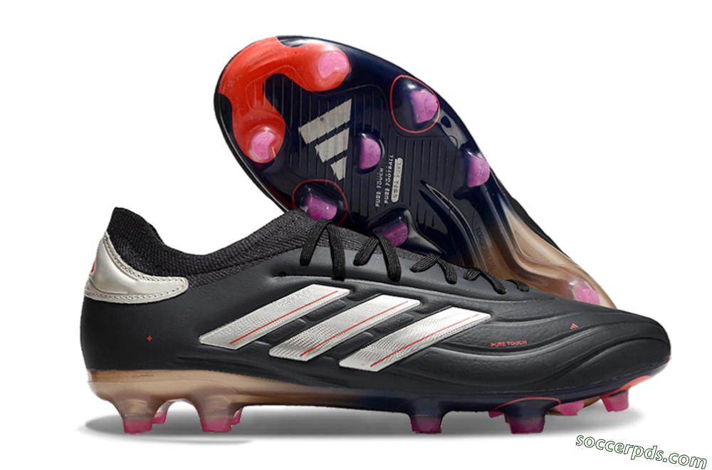 Adidas Copa Pure 2 FG Low-Tops Football Boots - Black/White/Blue 1