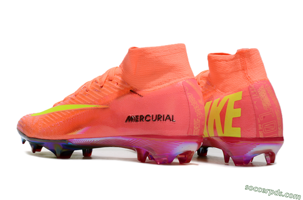 Nike Air Zoom Mercurial Superfly 10 Elite FG High-Tops Football Boots - Orange/Yellow/Black 5