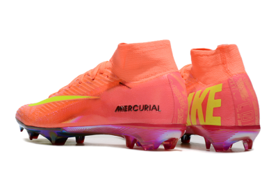 Nike Air Zoom Mercurial Superfly 10 Elite FG High-Tops Football Boots - Orange/Yellow/Black