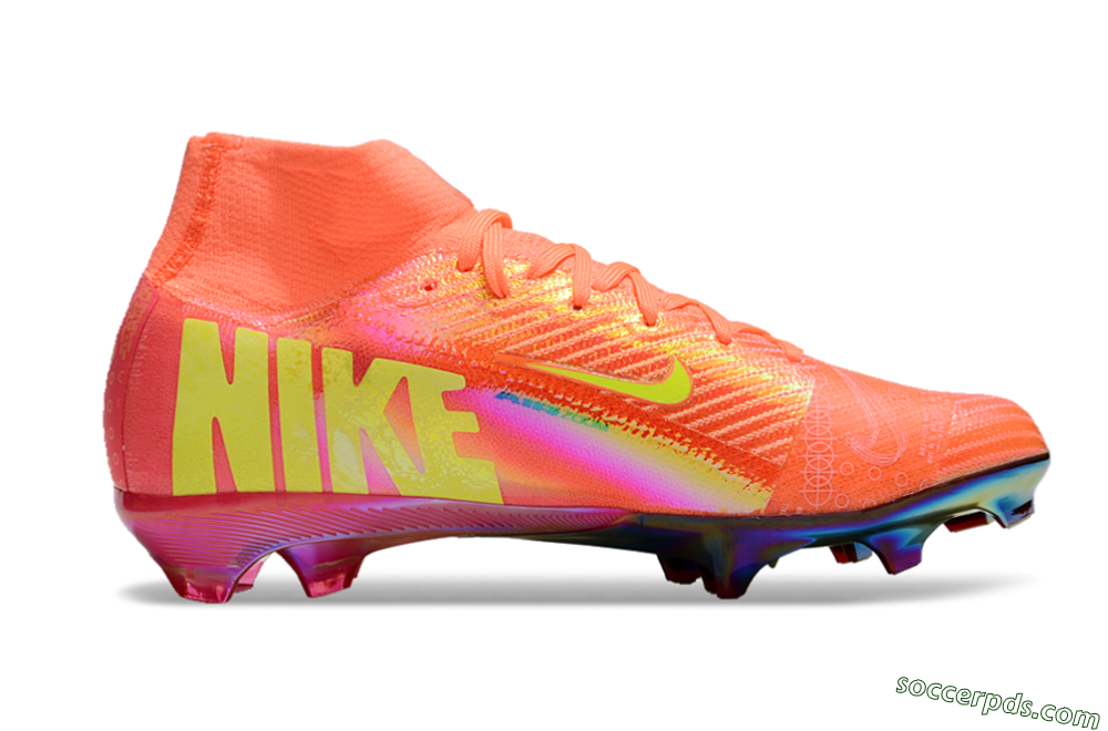 Nike Air Zoom Mercurial Superfly 10 Elite FG High-Tops Football Boots - Orange/Yellow/Black 4