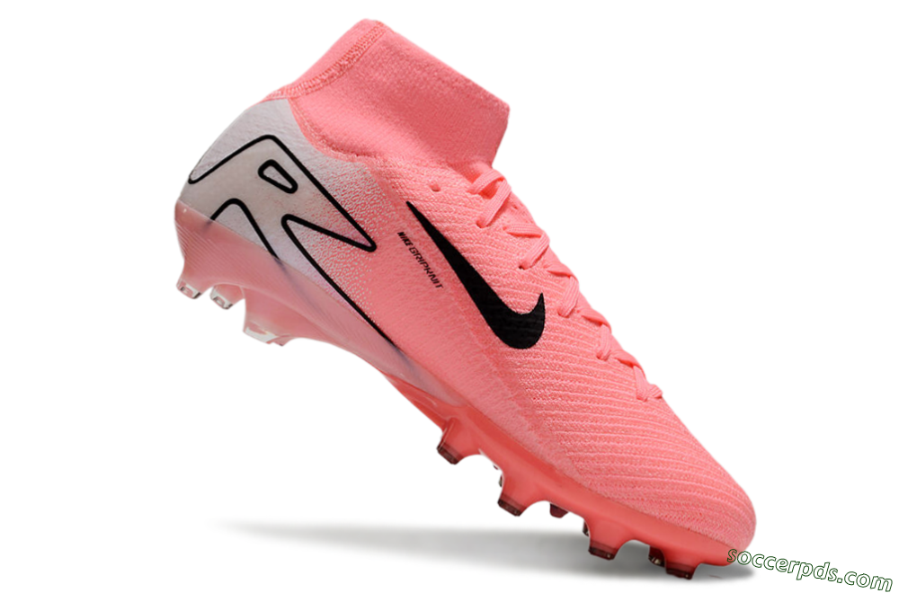 Nike Air Zoom Mercurial Superfly 10 Elite AG High-Tops Football Boots - Pink/White/Black 4