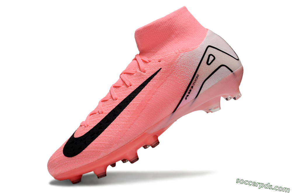 Nike Air Zoom Mercurial Superfly 10 Elite AG High-Tops Football Boots - Pink/White/Black 5