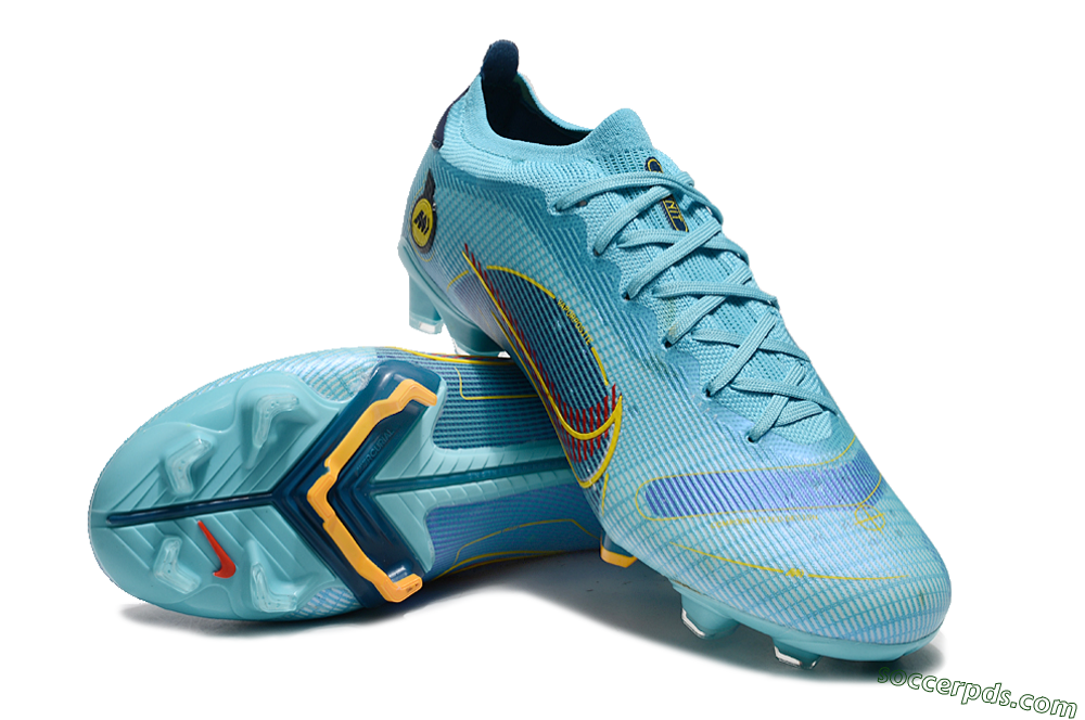 Nike Mercurial Vapor 14 Elite FG Low-Tops Football Boots - Jade/Yellow/Black 3