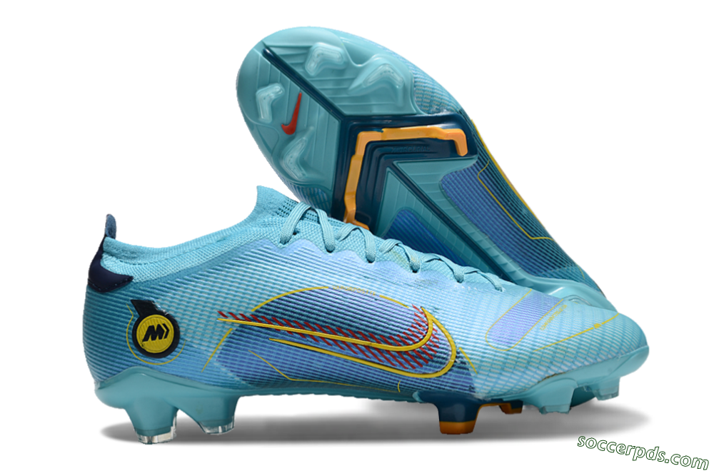 Nike Mercurial Vapor 14 Elite FG Low-Tops Football Boots - Jade/Yellow/Black 1