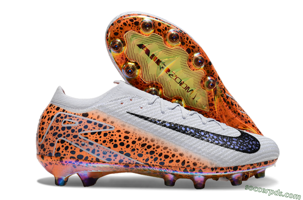 Nike Air Zoom Mercurial Vapor 16 Elite AG Low-Tops Football Boots - Grey/Black/Brown 1