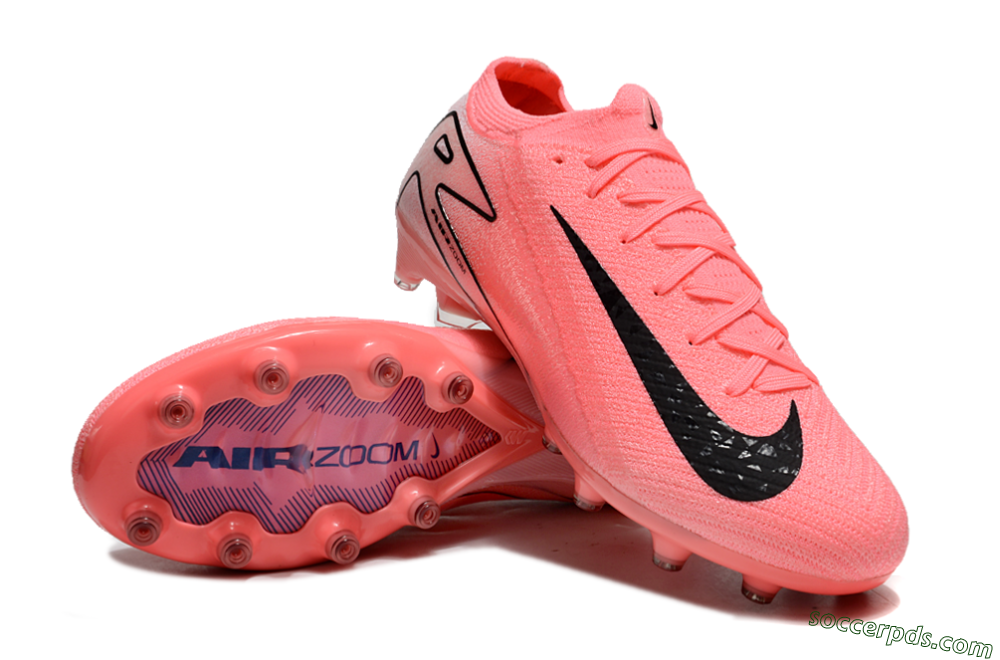 Nike Air Zoom Mercurial Vapor 16 Elite AG Low-Tops Football Boots - Pink/White/Black 4